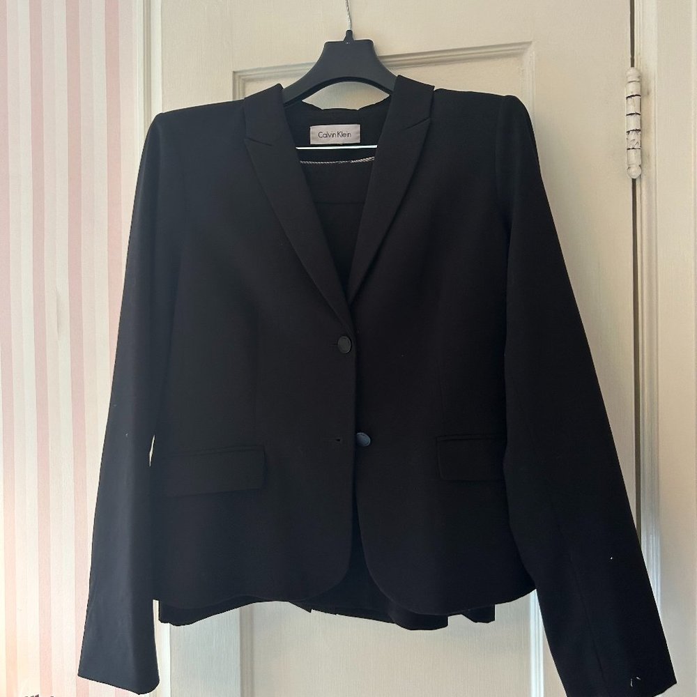 Black Calvin Klein Skirt Suit Size 14